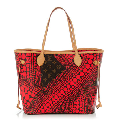 Louis Vuitton Monogram Kusama Waves Neverfull MM Red 1 of 7