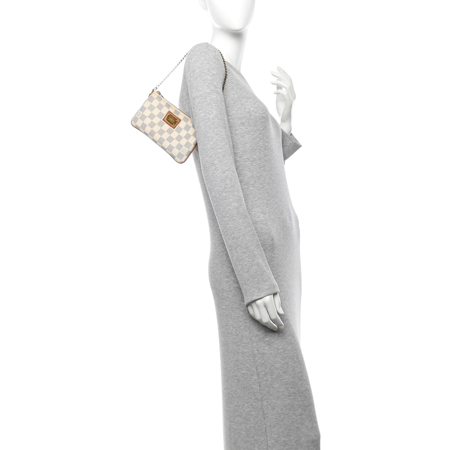 Louis Vuitton Damier Azur Pochette Milla MM 2 of 14