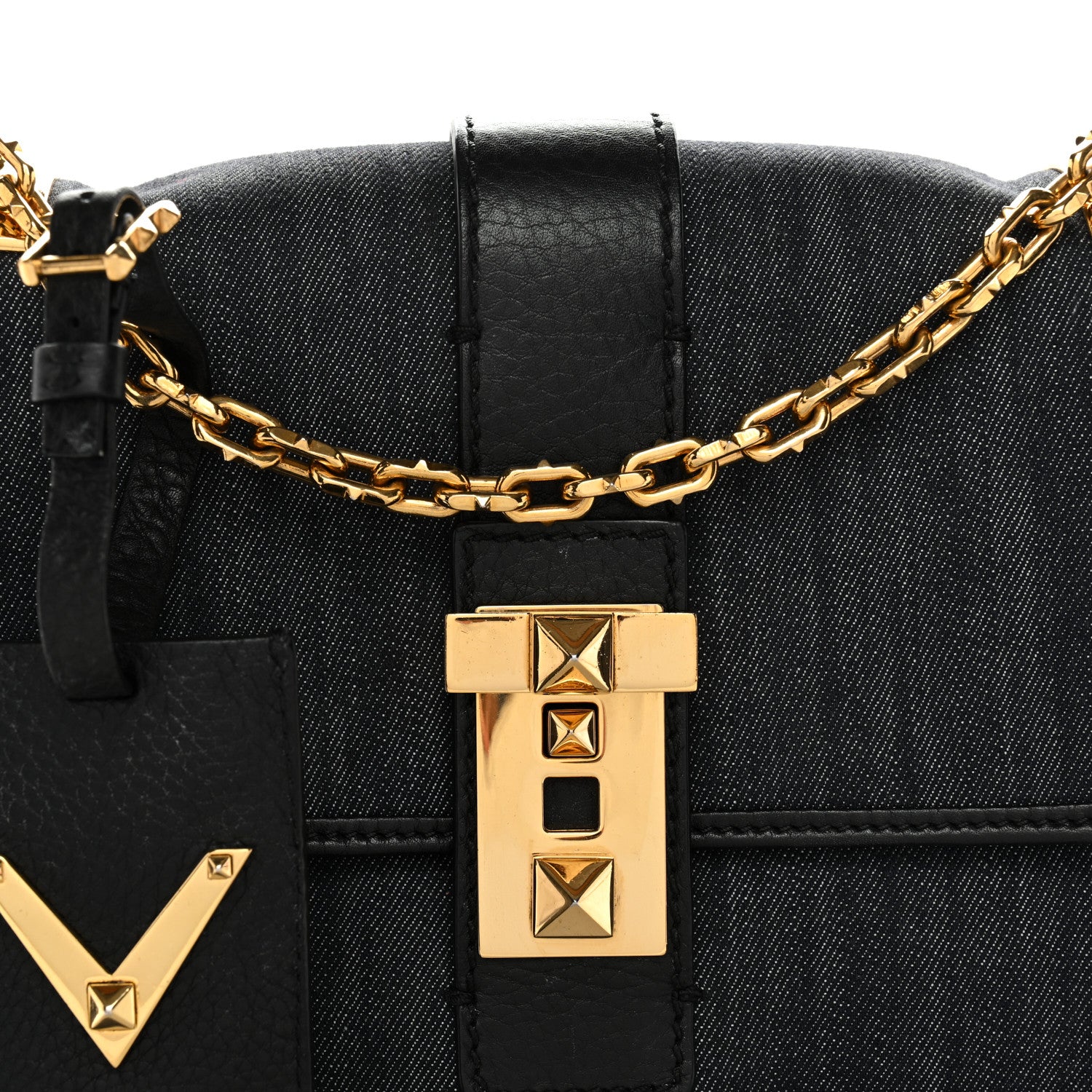 Valentino Garavani Denim B-Rockstud Flap Blue Blue 7 of 11