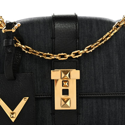 Valentino Garavani Denim B-Rockstud Flap Blue Blue 7 of 11