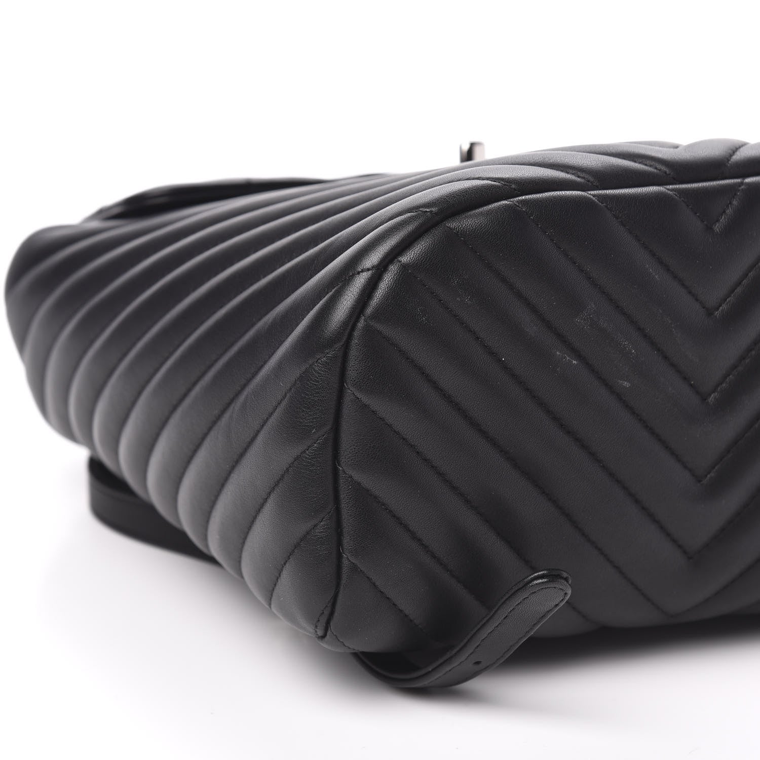 Chanel Calfskin Chevron Quilted Small Urban Spirit Backpack Black 7 of 10