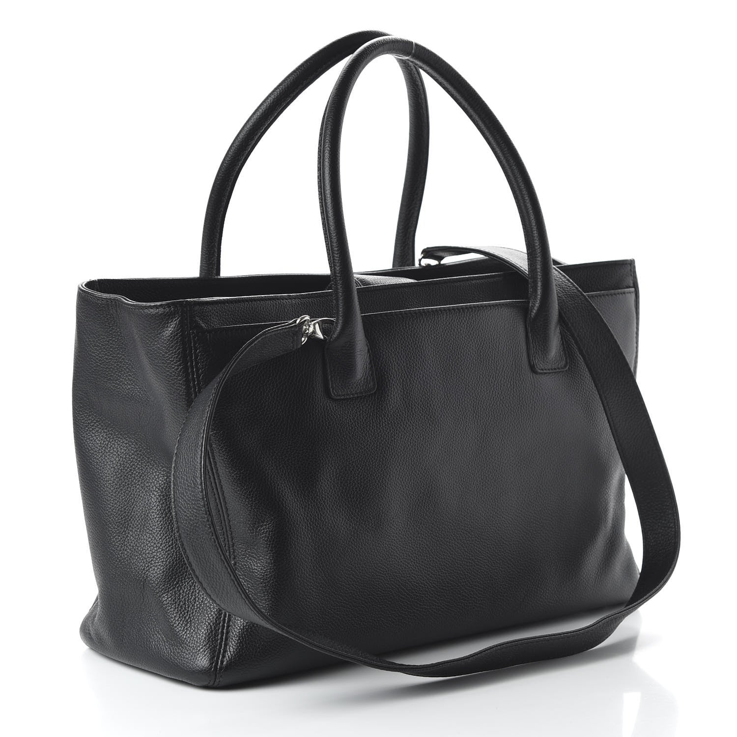 Chanel Calfskin Cerf Executive Shopper Tote Black 3 of 11