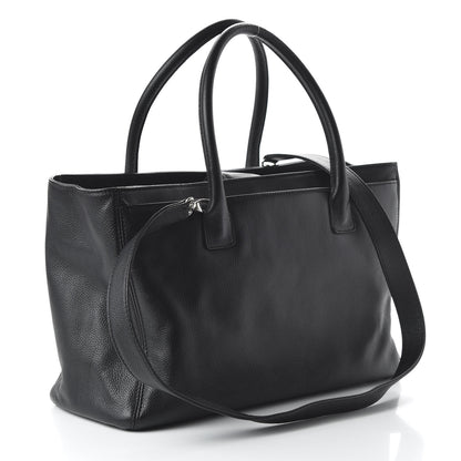 Chanel Calfskin Cerf Executive Shopper Tote Black 3 of 11