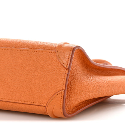 Celine Goatskin Nano Luggage Orange 10 of 13