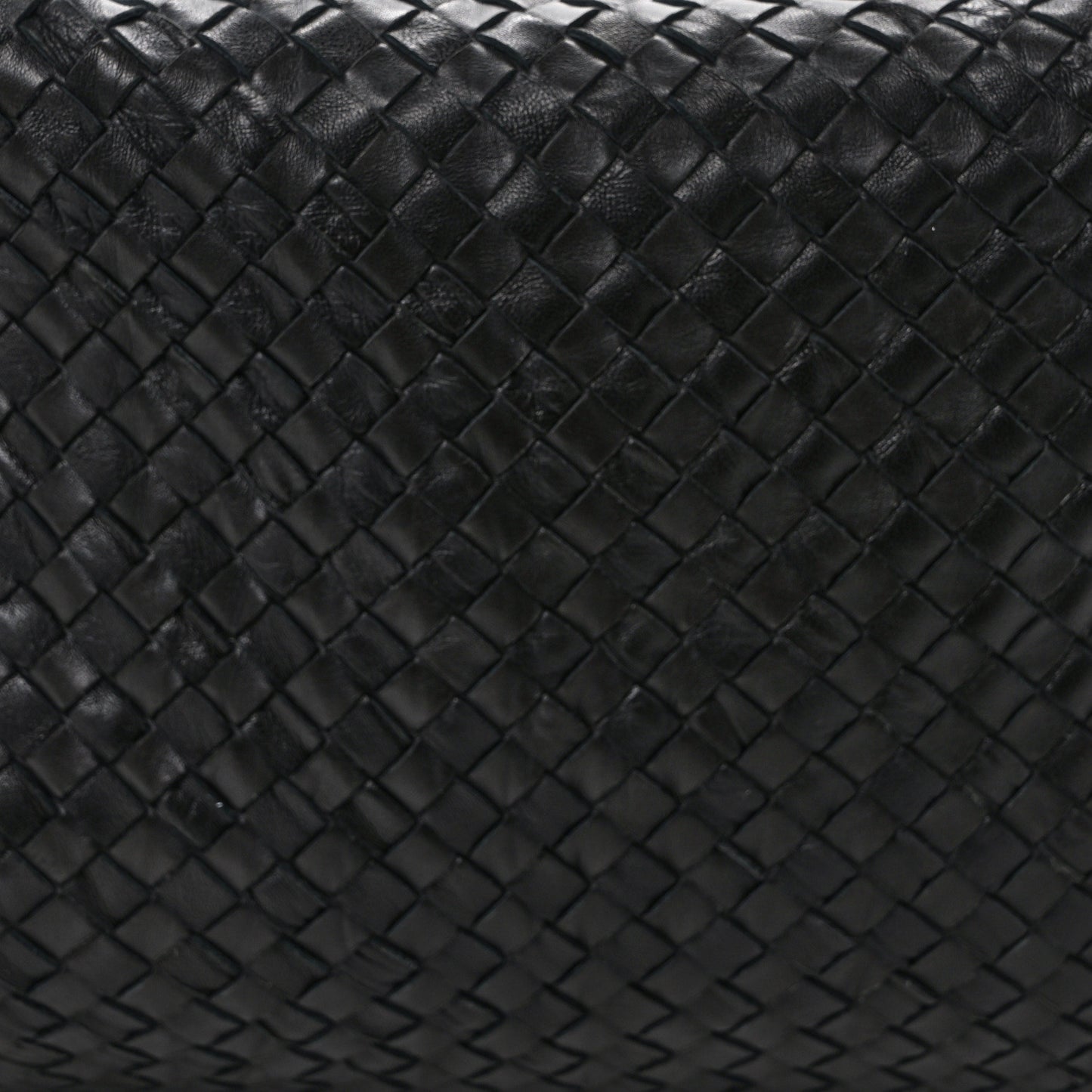 Nappa Intrecciato Alligator Hobo Black
