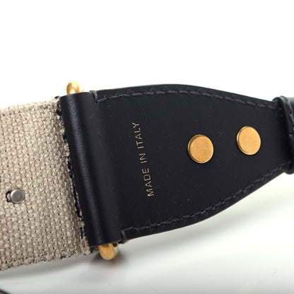 Christian Dior Oblique Studded Shoulder Strap Blue 3 of 3