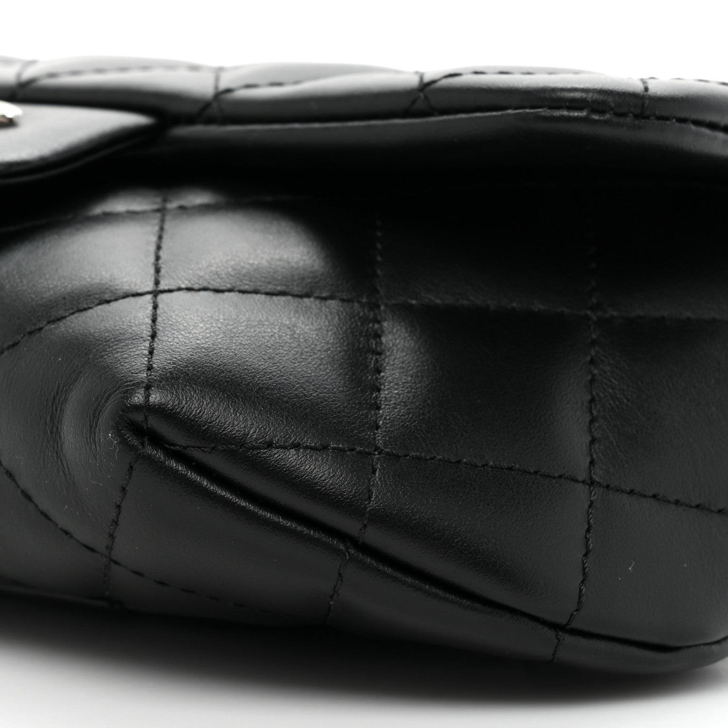 Chanel Calfskin Quilted CC Uniform Flap Belt Bag Black 7 of 8