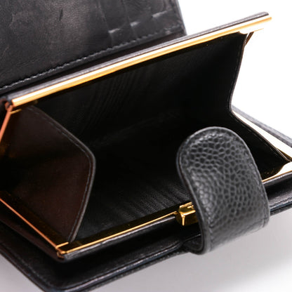 Chanel Caviar Timeless CC French Wallet Black 9 of 9