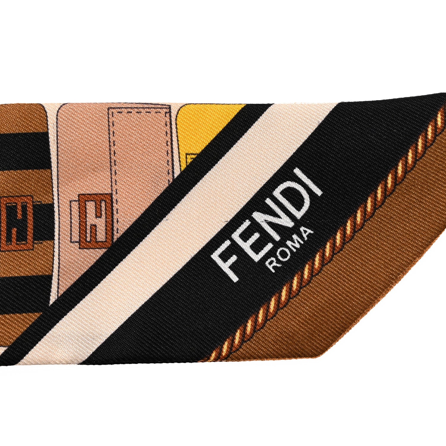 Fendi Silk Baguette Wrappy Scarf Multicolor 3 of 5