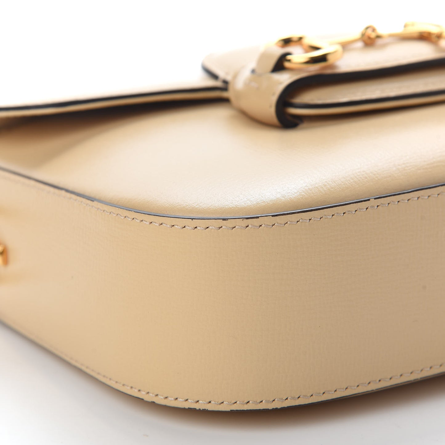 Azalea Calfskin Web Mini Horsebit 1955 Shoulder Bag Bubble Tea