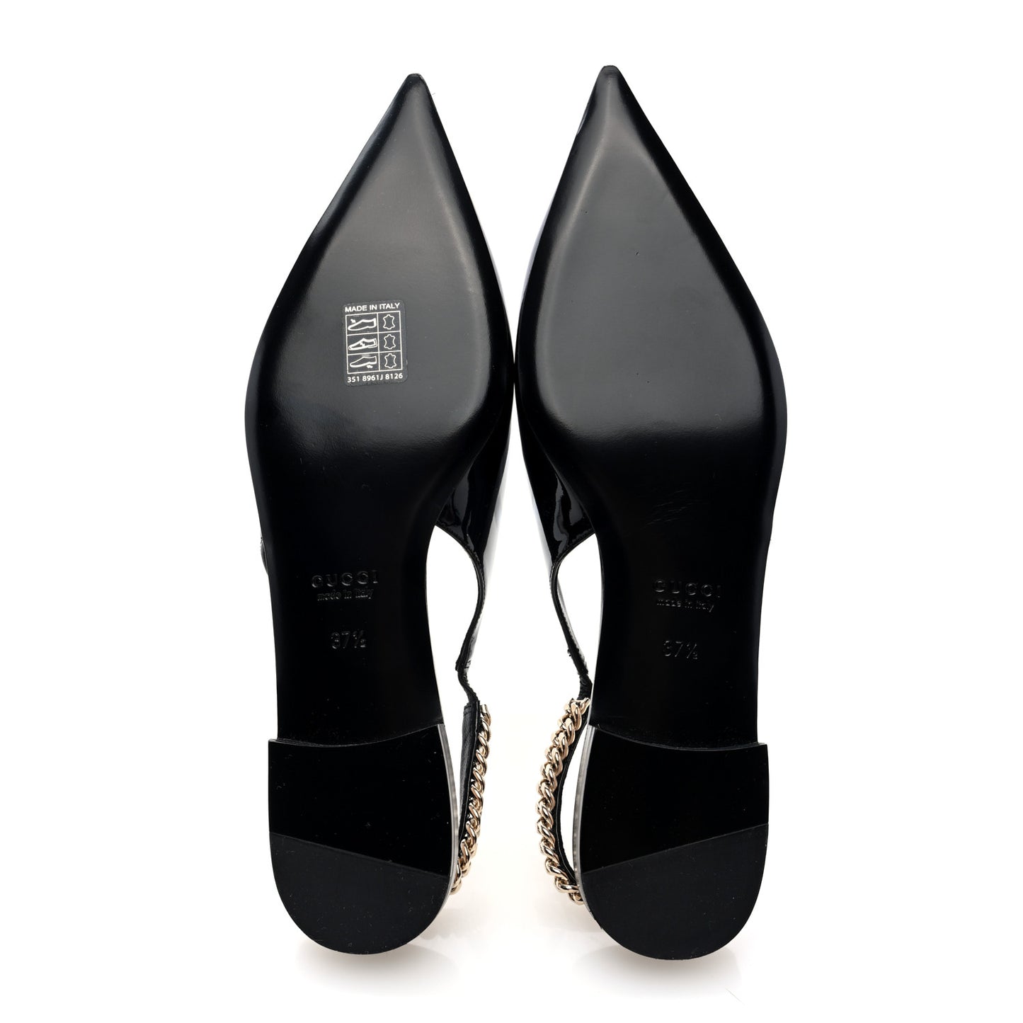 Patent Signoria Ballet Slingback Ballet Flat 37.5 Black