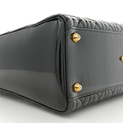 Christian Dior Patent Cannage Large Lady Dior Black 9 of 10