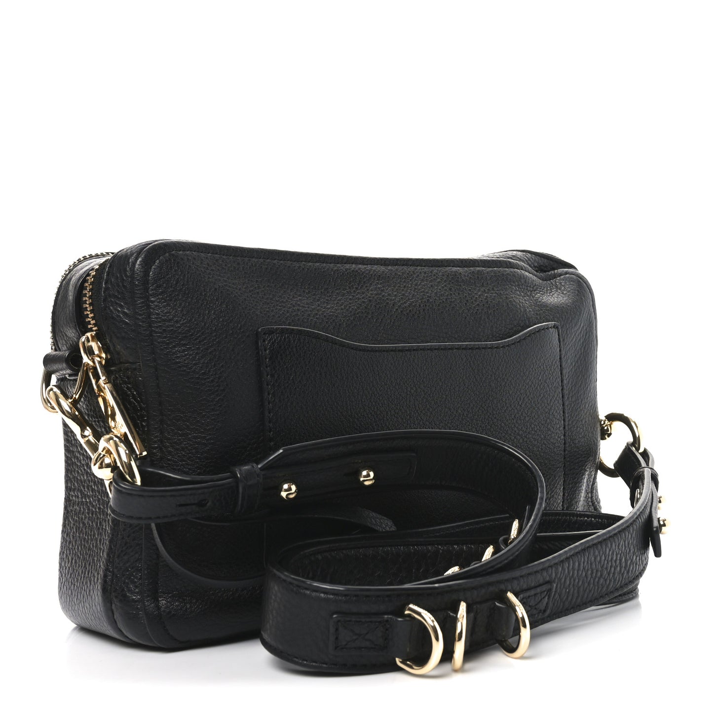 Supple Natural Grain Calfskin The Softshot 27 Bag Black