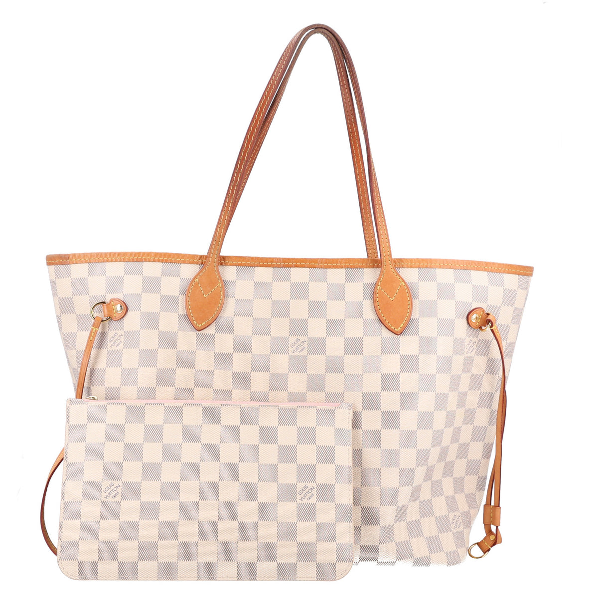 Louis Vuitton Damier Azur Neo Neverfull MM Rose Ballerine 2 of 9