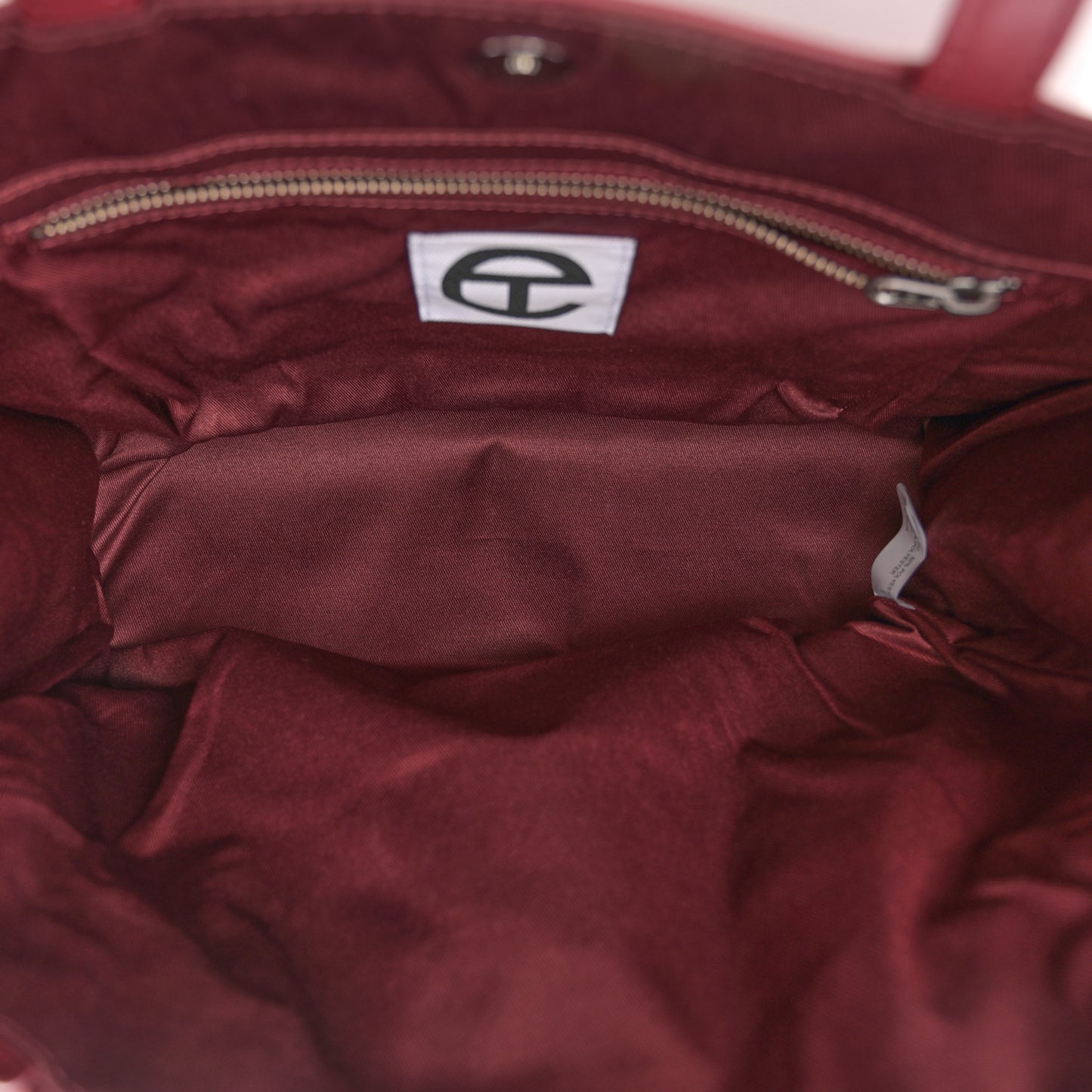 Vegan Leather Medium Shopping Bag Oxblood