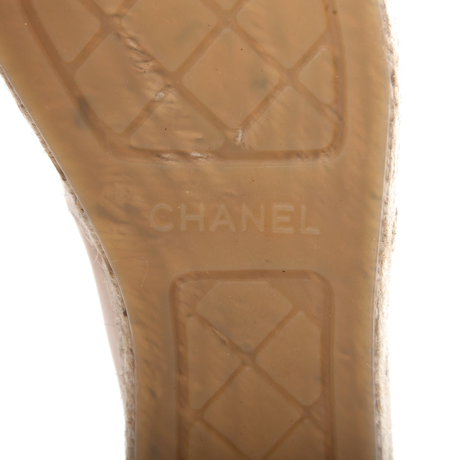 Chanel Lambskin CC Espadrilles 38 Beige Black 9 of 11