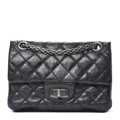 Chanel Iridescent Calfskin Quilted 2.55 Reissue 224 Flap Black 1 of 13