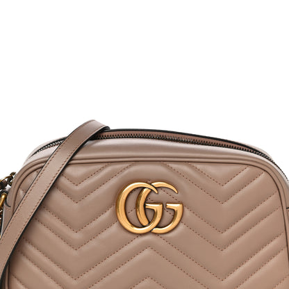 Gucci Calfskin Matelasse Small GG Marmont Chain Shoulder Bag Porcelain Rose 10 of 18