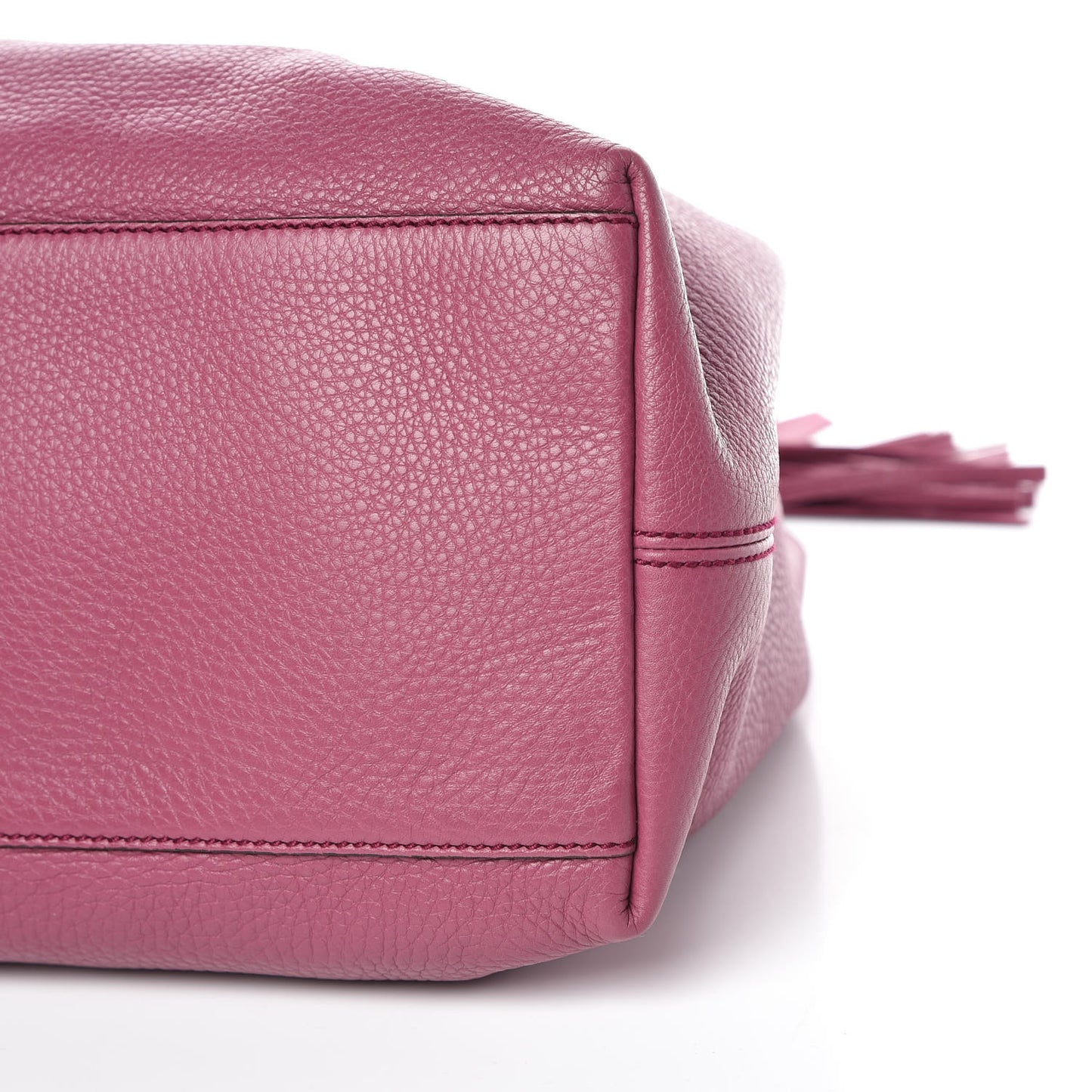 Pebbled Calfskin Medium Soho Chain Shoulder Bag Peonia Flower