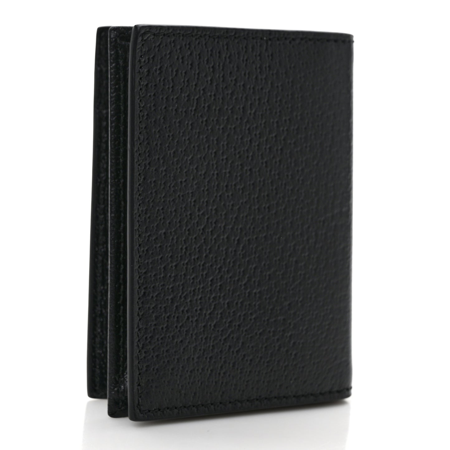Calfskin Boar Effect GG Marmont Card Case Black