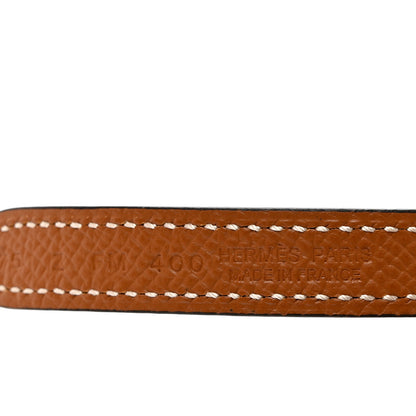 Hermes Swift Epsom 13mm Gamma Belt 75 Black Gold 3 of 5