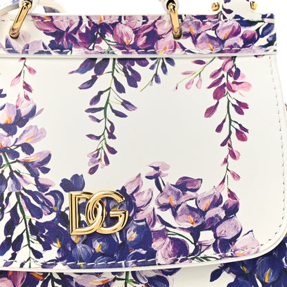 Dolce & Gabbana Dauphine Mini Floral Print Miss Sicily Satchel White Multicolor 7 of 11
