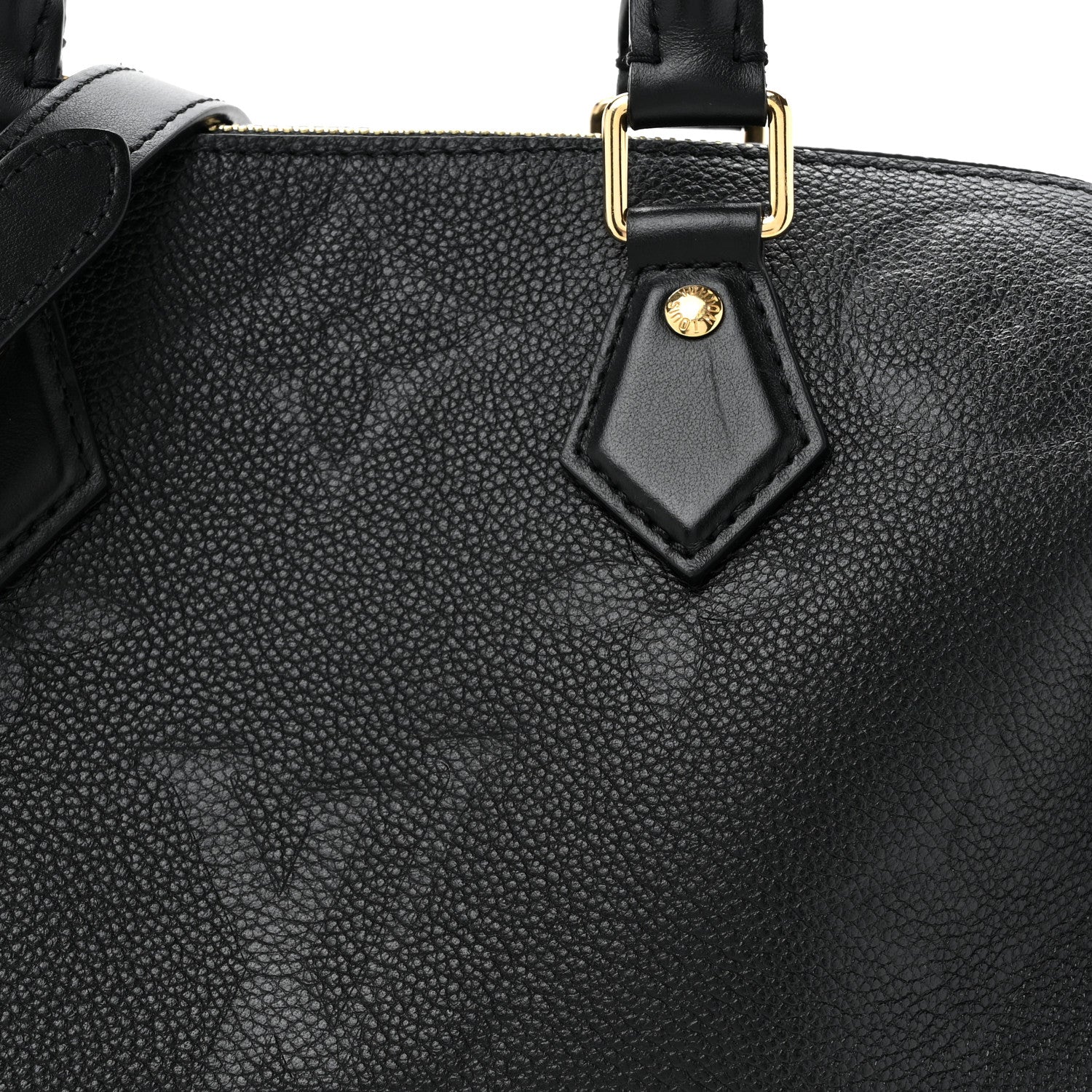 Louis Vuitton Empreinte Monogram Giant Speedy Bandouliere 25 Black 7 of 12