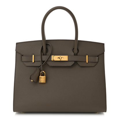 Hermes Epsom Birkin Sellier 30 Etain 1 of 12