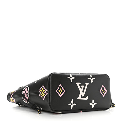 Louis Vuitton Monogram Giant Wild At Heart Neverfull MM Black 5 of 10