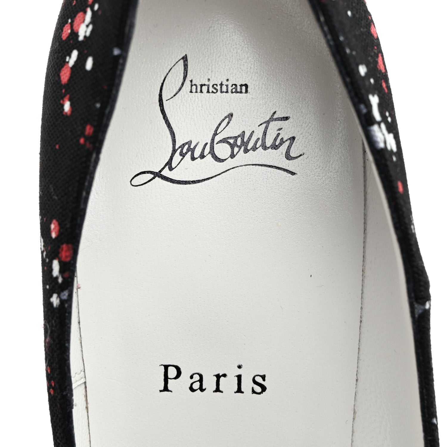 Christian Louboutin Toile So Kate 120 Splash Pumps 39 Black Red White 6 of 7