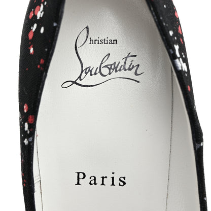 Christian Louboutin Toile So Kate 120 Splash Pumps 39 Black Red White 6 of 7