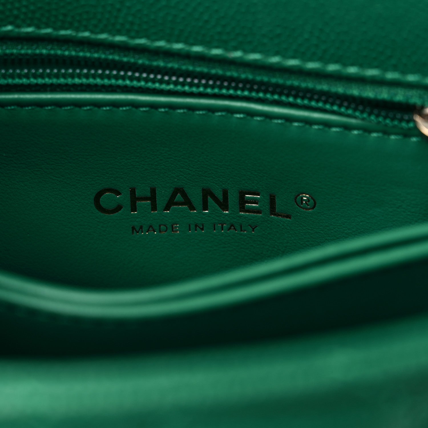 Chanel Caviar Quilted Extra Mini Coco Handle Flap Green 6 of 11