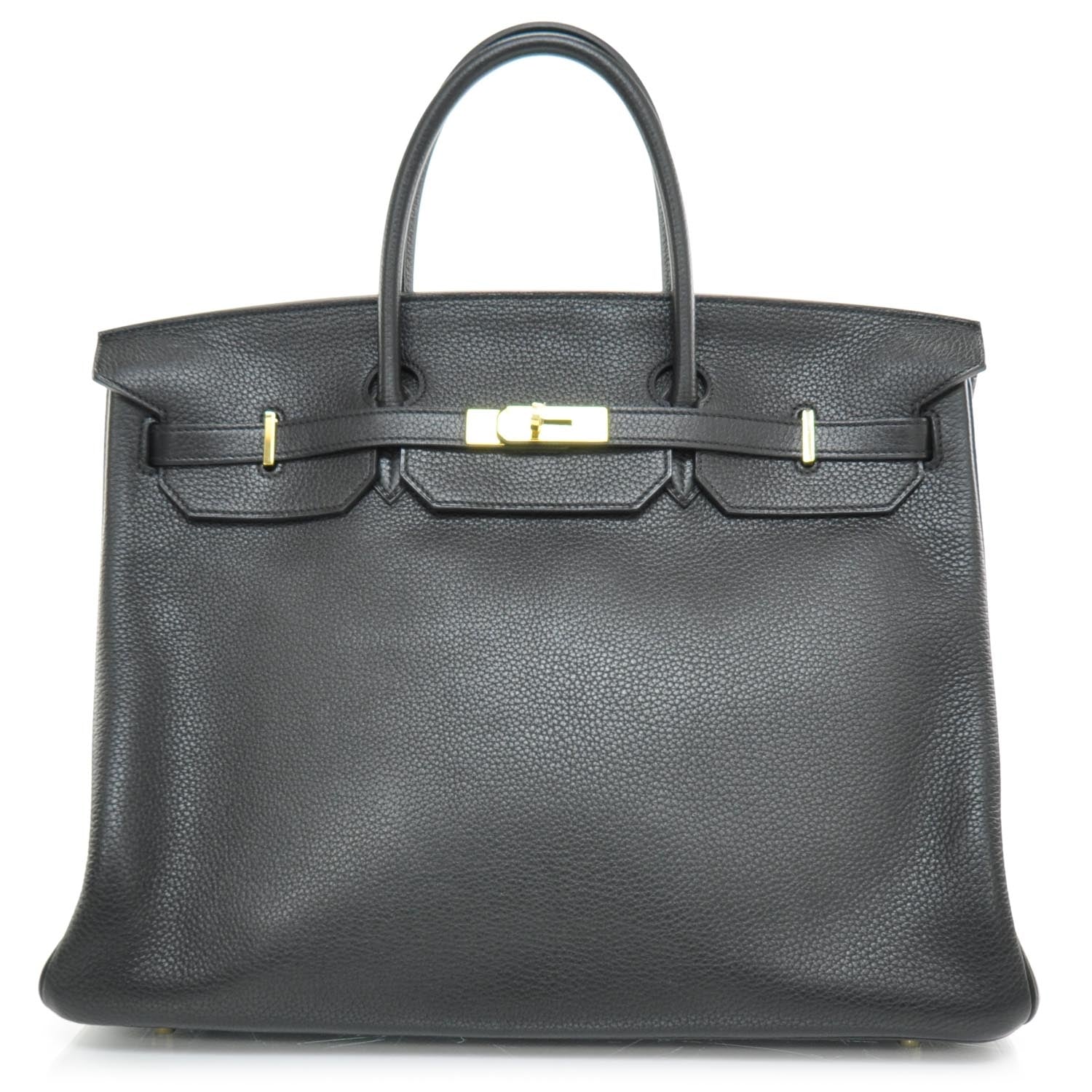 Hermes Taurillon Clemence Birkin 40 Black 1 of 10