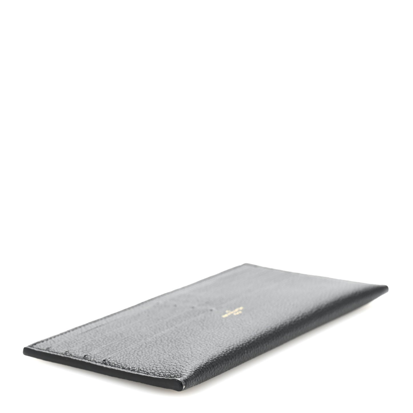 Calfskin Felicie Chain Wallet Card Holder Insert Black