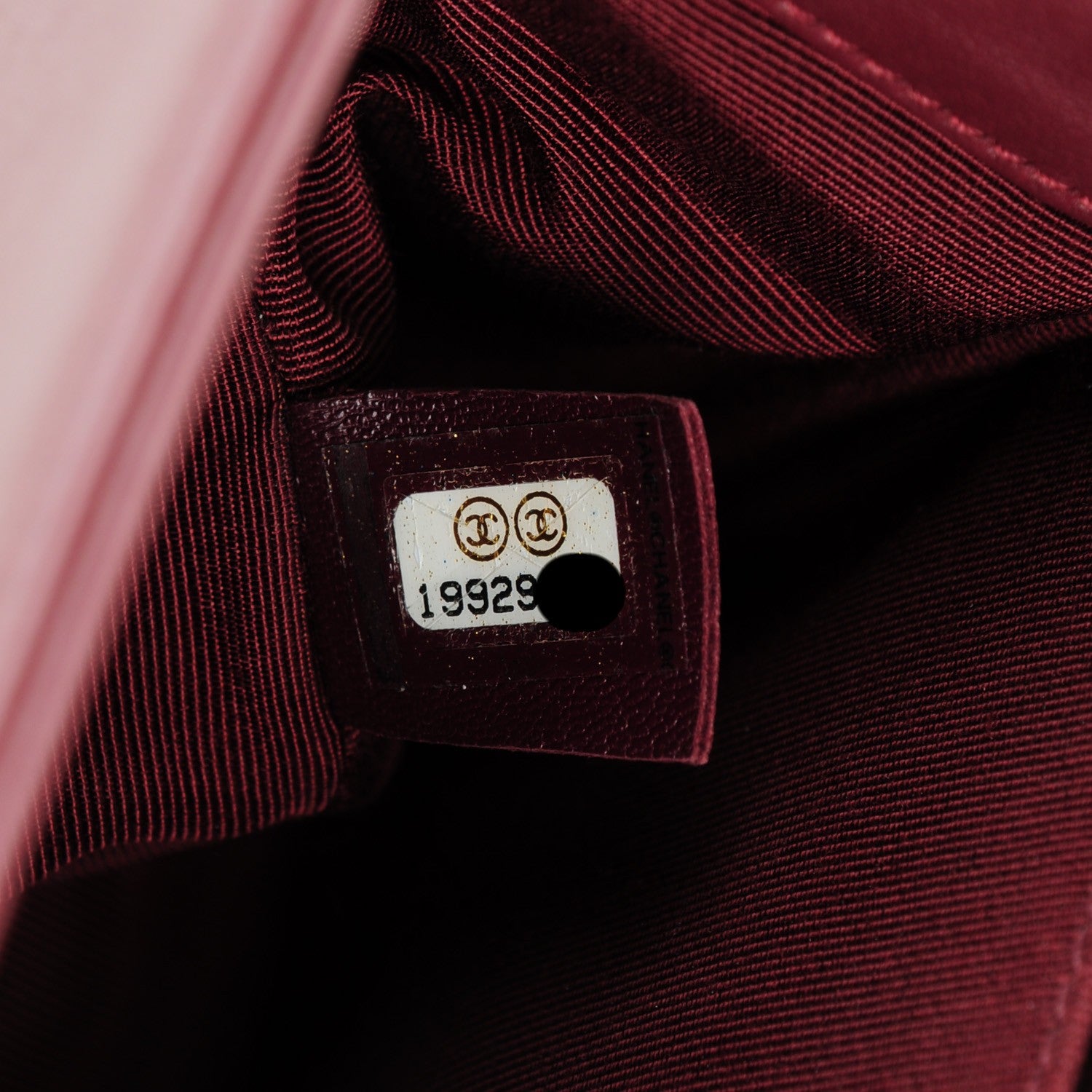 Chanel Velvet Quilted Medium Boy Flap Dark Red 7 of 7