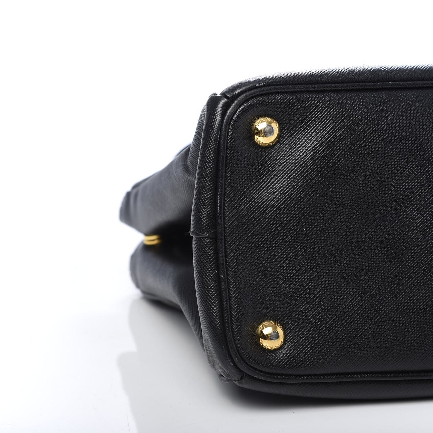 Saffiano Small Galleria Double Zip Tote Black
