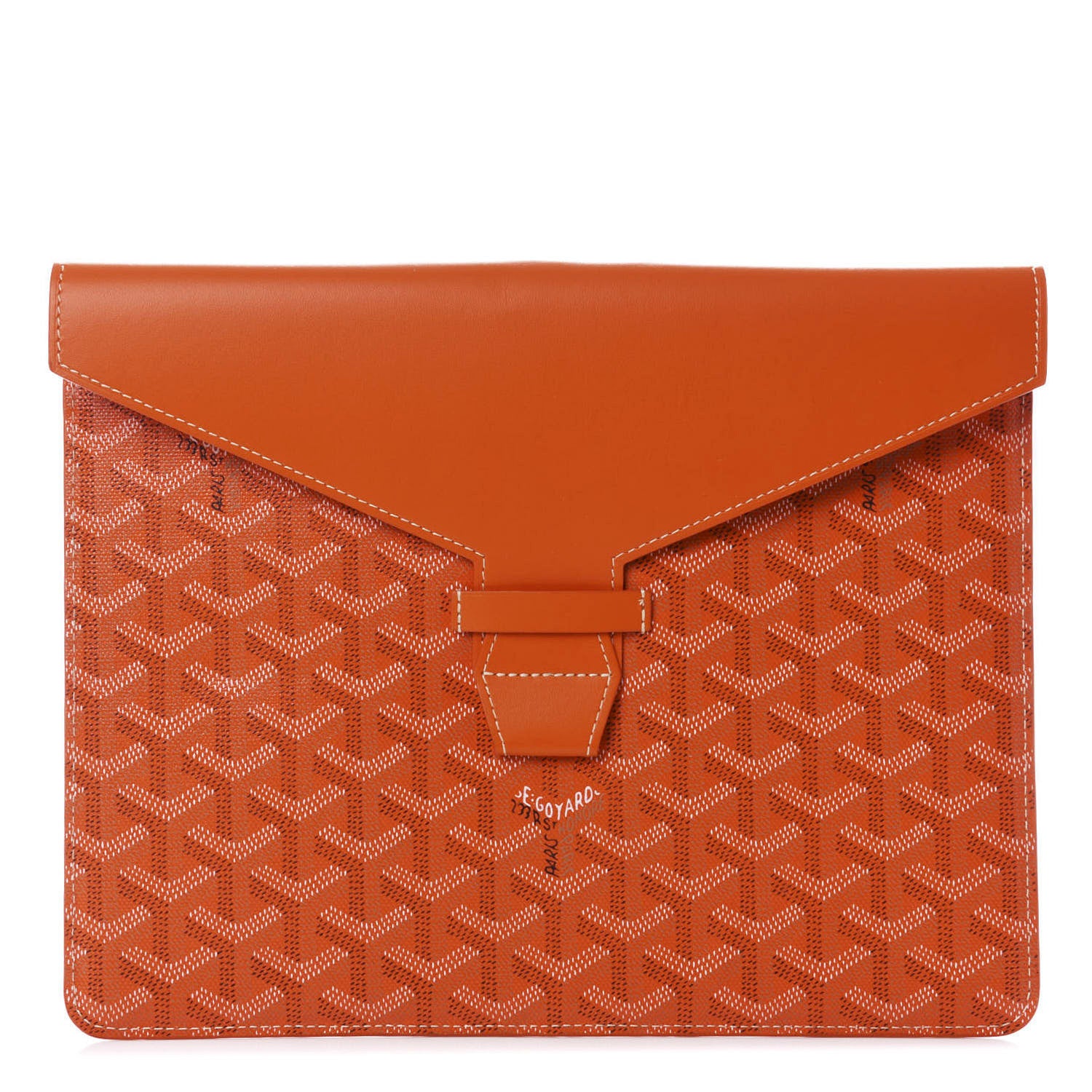 Goyard Goyardine Camondo MM Horizontal Clutch Orange 1 of 7