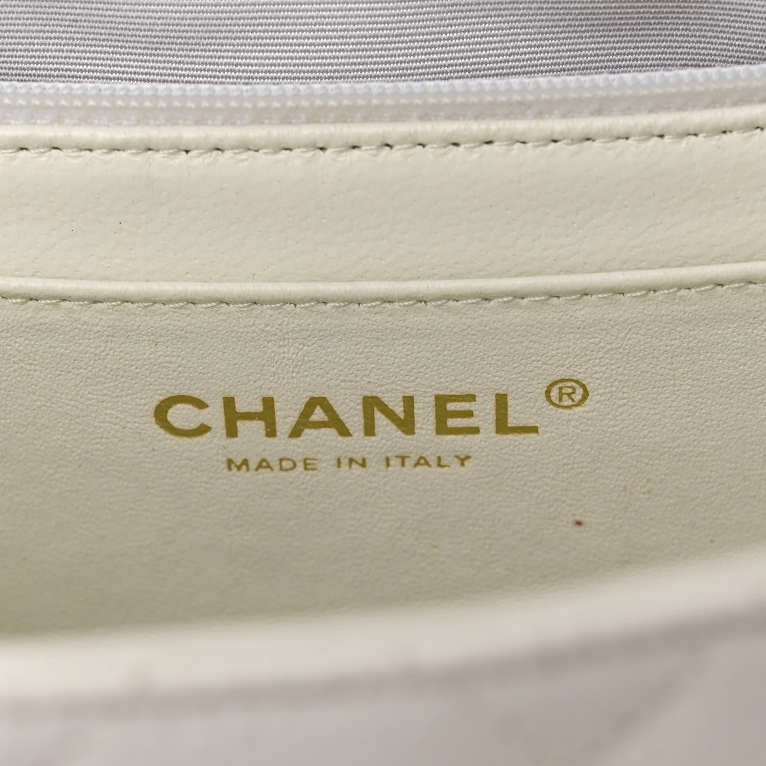 Chanel Caviar Quilted Jumbo Single Flap White 6 of 11