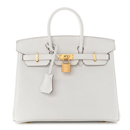 Hermes Togo Birkin 25 Gris Pale 1 of 12