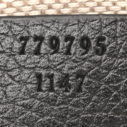 Gucci Pebbled Calfskin GG Marmont Zip Chain Bag Black 7 of 10