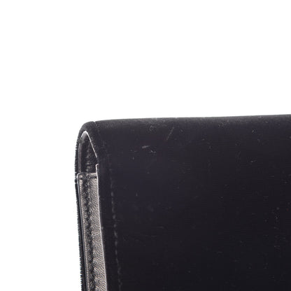 Saint Laurent Velvet Crystal Monogram Kate Tassel Chain Wallet Black 9 of 13
