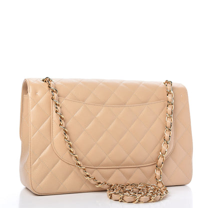 Chanel Caviar Quilted Jumbo Double Flap Beige Clair 3 of 11
