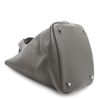 Hermes Taurillon Clemence Picotin Lock 22 MM Etain 4 of 10