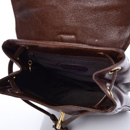 Chanel Caviar CC Backpack Brown 5 of 9