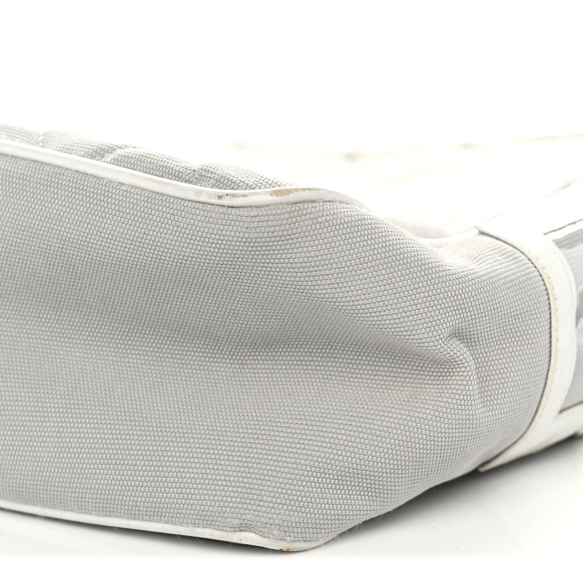 Chanel Canvas Quilted Sport Shoulder Bag Grey White 9 of 15