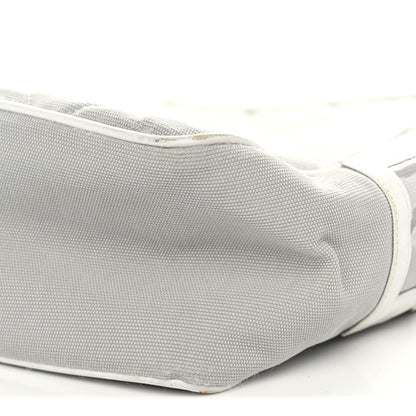 Chanel Canvas Quilted Sport Shoulder Bag Grey White 9 of 15