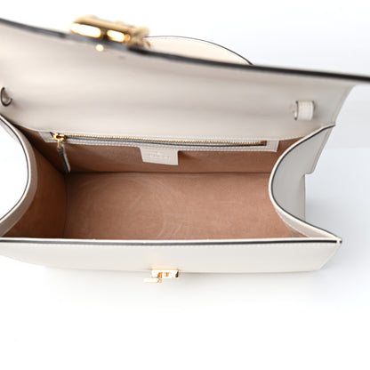 Gucci Calfskin Web Medium Sylvie Top Handle Bag White 5 of 8