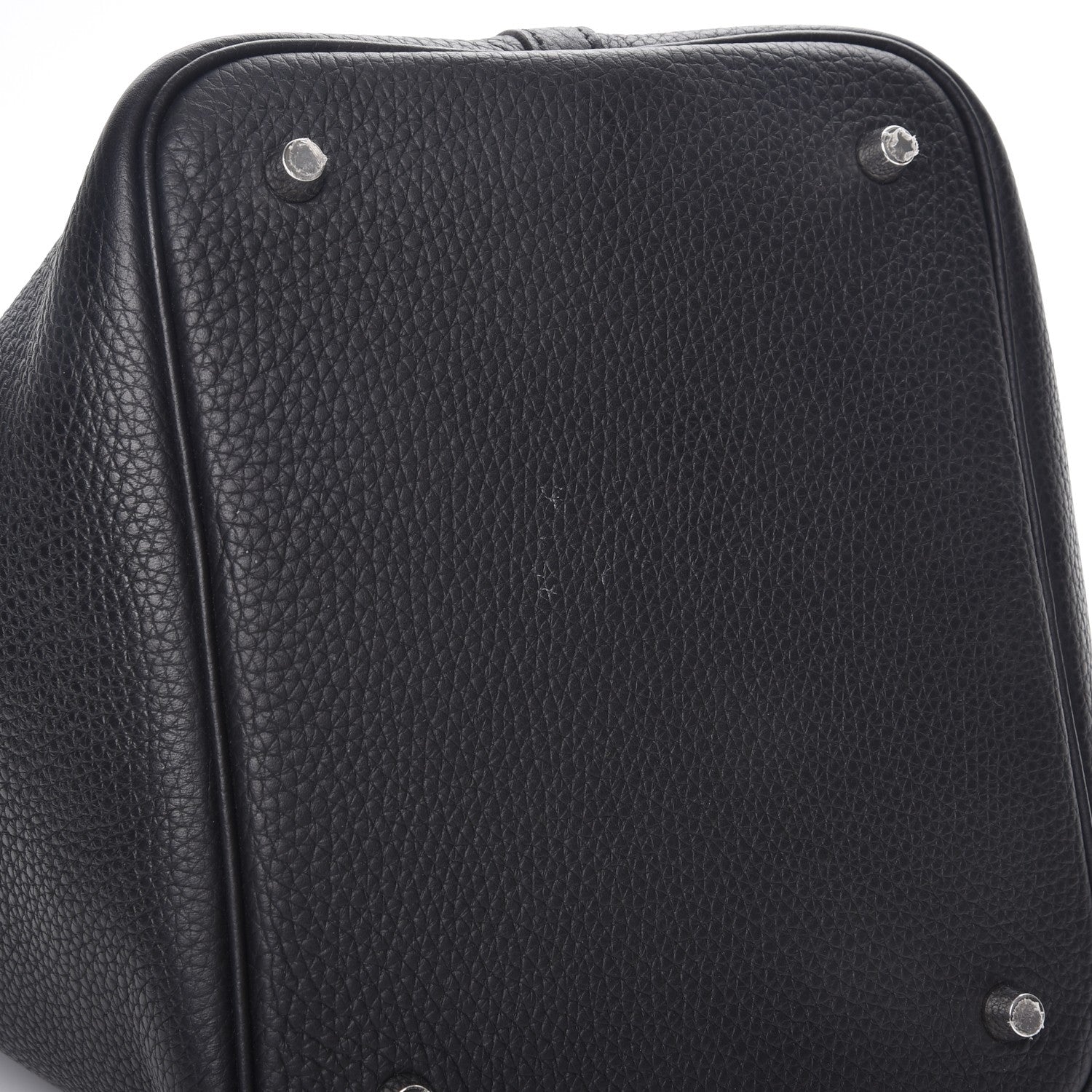 Hermes Taurillon Clemence Picotin Lock 22 MM Black Gold 9 of 10