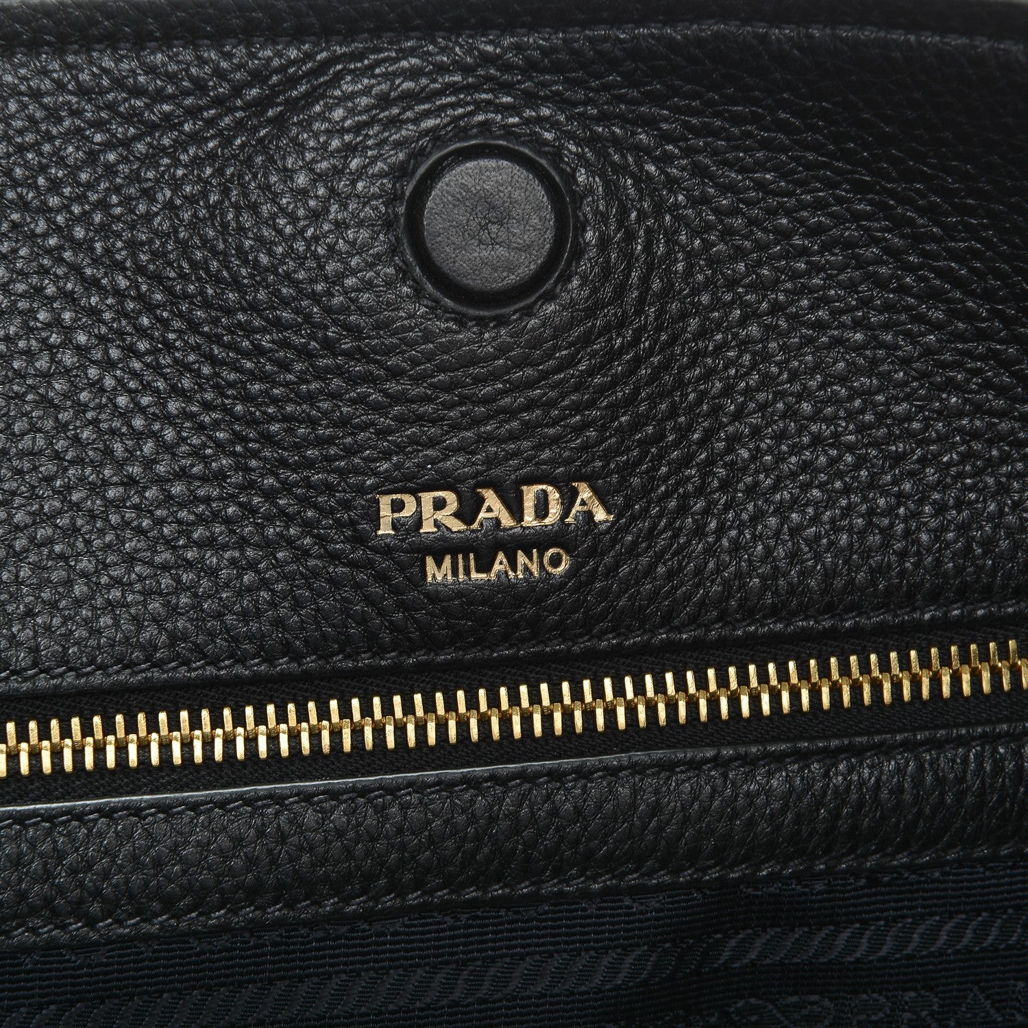 Prada Vitello Daino Tote Nero Black 6 of 8