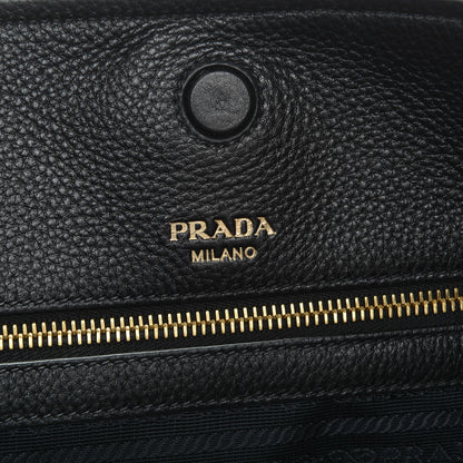 Prada Vitello Daino Tote Nero Black 6 of 8